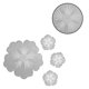 thumbnail image 2 of Molde de posavasos Irregular Cup Pad Flower Molde de estante portátil Molde de silicona para posavasos, 1 pieza grande, 3 piezas pequeño Scienceny HA000962-02, 2 of 6