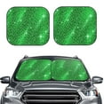thumbnail image 2 of Vsdgher Shiny round green sequins Print Car Windshield Sun Shade, Reflective Sunshade Window Sunshade Sun Visor Protector Fit for Cars,Trucks,SUVs-Large, 2 of 6