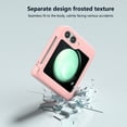 thumbnail image 6 of Samsung Galaxy Z Flip 5 Case with Hinge Protection, Liquid Silicone Protective Slim Cover Protective Body (PC) with Hinge Protector (TPU), Compatible with Samsung Galaxy Z Flip 5,Pink, 6 of 6