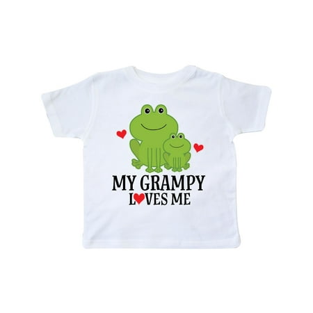 

Inktastic My Grampy Loves Me Frog Gift Toddler Boy Girl T-Shirt