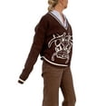 thumbnail image 4 of Okbabeha Women's Round Neck Long Sleeve Animal Monster Print Loose Sweaters, 4 of 9