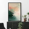 thumbnail image 2 of IDEA4WALL Framed Canvas Print Pastel Orange Pink Paint Stroke Landscape Abstract Wall Art Modern Artwork Decor Bohemian Colorful Relax/Zen for Living Room, Bedroom - Black 24"x36", 2 of 5