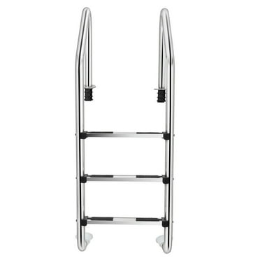 Resenkos 3-Step Stainless Steel Swimming Pool Ladder with Anti-Slip Step