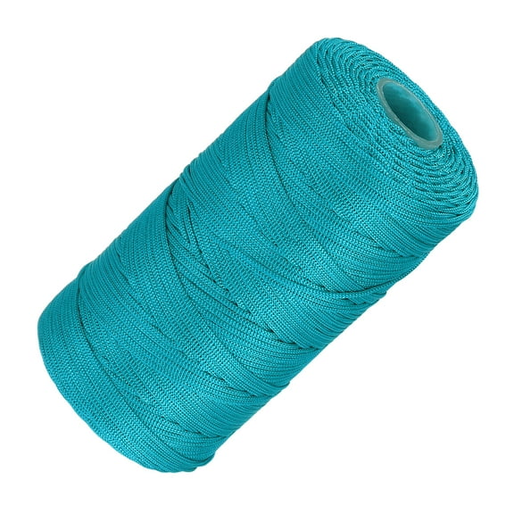 Uxcell Nylon String Cord 1.5mm x 218 Yards Macrame Rope Braided Thread Twine for Jewelry Making, Blue