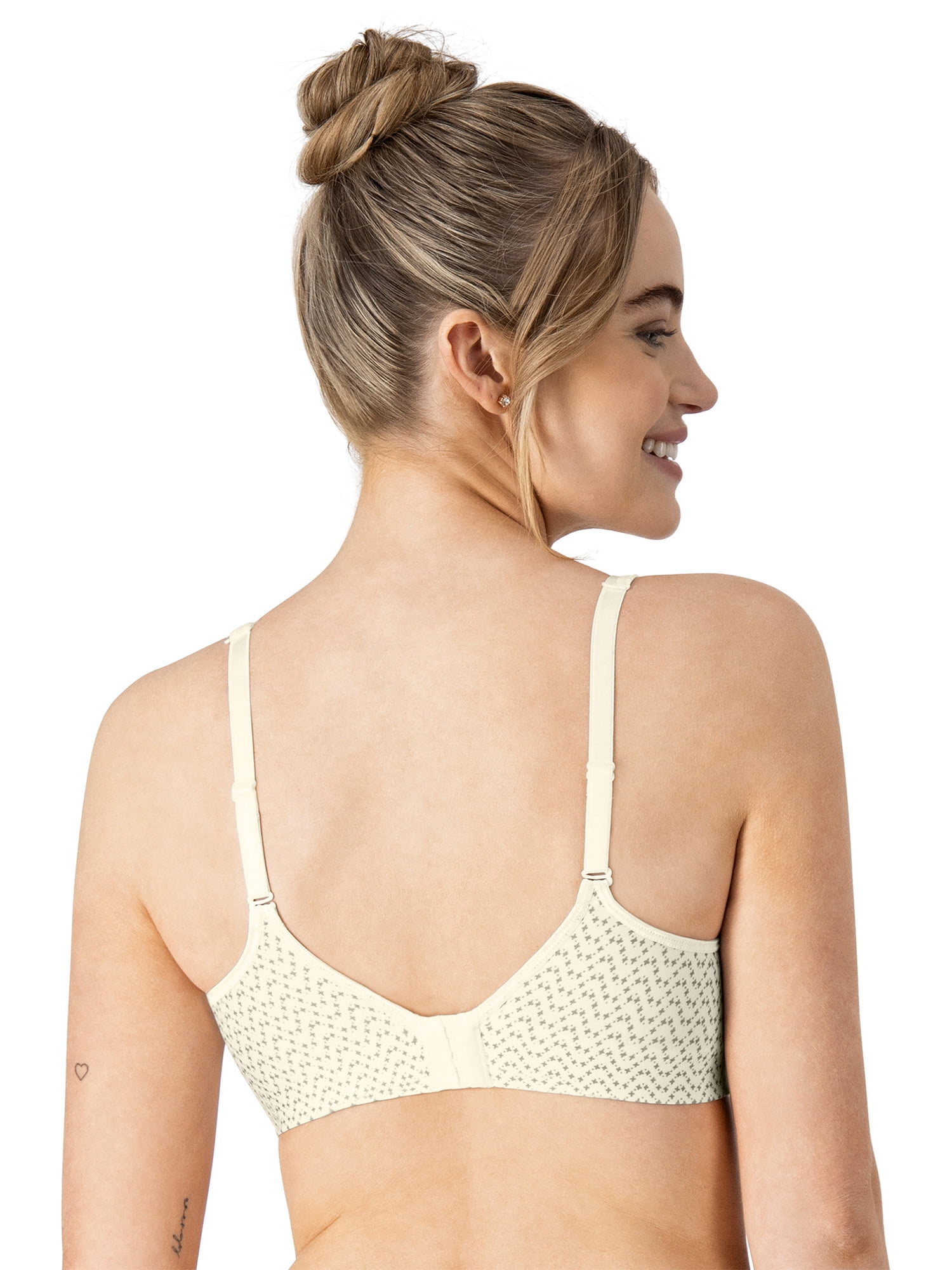 Hanes Womens Wireless Bra, Smooth Comfort Full Coverage Bra, Foam Cups, Convertible Bra Straps, Sizes S-XXL+