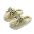 thumbnail image 3 of Slippers for Women Indoor Womens House Slippers Cozy Women's Slippers Fuzzy Indoor Shoes With Bowknot Design Warm Winter Home Footwear Soft Comfortable On Flat Heel, 3 of 6