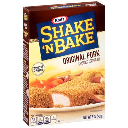 Kraft Shake 'N Bake Original Pork Seasoned Coating Mix, 5.0 Oz Box (Pack of 32)