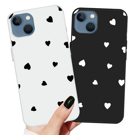 Cute Cartoon Love Heart Couple Phone Case For iPhone 12 Mini SE 2020 Cover For iPhone 7 8 6 6S Plus 12 11 Pro Max X Xs XR Funda