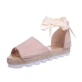 thumbnail image 2 of Sandalias de playa con punta abierta para vacaciones casuales de vendaje sólido para mujer Wmkox8yii ytu7997, 2 of 5