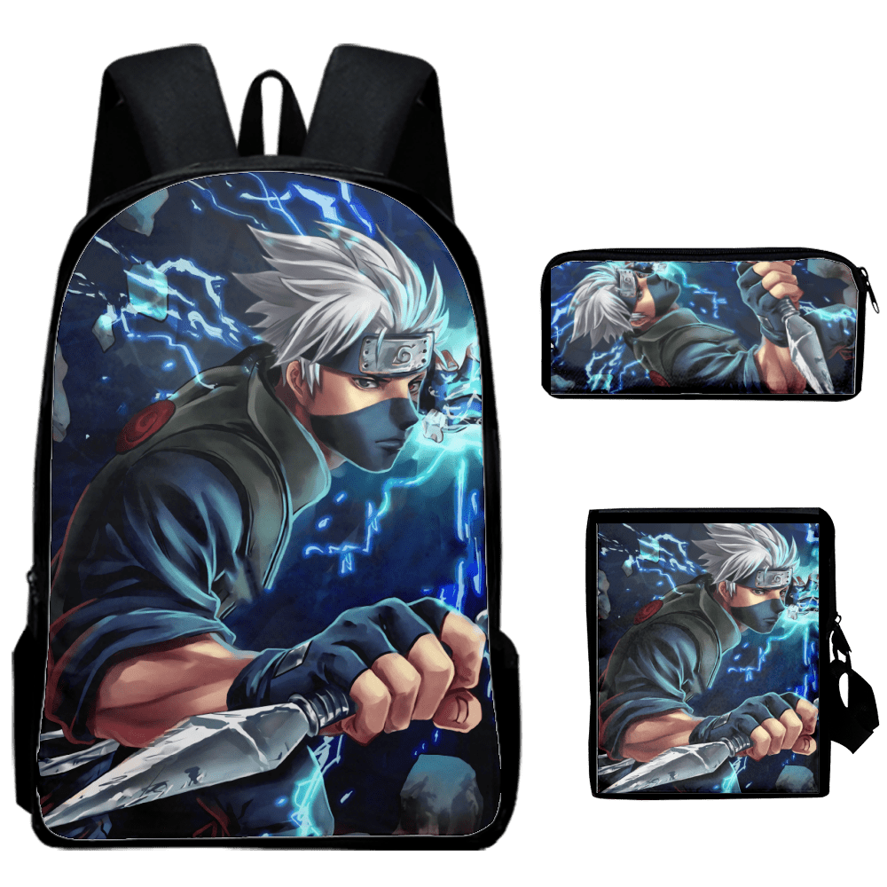 Fnyko Backpack Anime Naruto Backpack Unisex 3D Print Travel Schoolbags ...