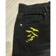 thumbnail image 4 of Pantalones vaqueros holgados con bordado de animales de murciélago Y2K para hombres, pantalones de mezclilla negros lavados, pantalones góticos de Hip Hop, Pantalones rectos de pierna ancha, moda, 4 of 4