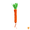 Carrot#001, variant on Vegetable Felt Molar Cat Chew Toy,Cat Toys For Indoor Cats, Natural Silver Vine Silver Vine Chew Sticks, Carrot Parsley Kitten Teething & Dental Care Cat Toys, Prevent Furniture Chewing-Carrot