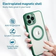 thumbnail image 3 of Magnetic Clear for iPhone 14 Pro Case [Never Yellowing] [Compatible with MagSafe] Soft Shockproof Protective Slim Phone Case for iPhone 14 Pro 2022-Green, 3 of 12
