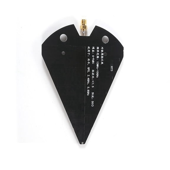 HT5 Log Periodic Antenna 1.3-10GHz Wideband Directional Antenna High Gain 6-9dBi 50Ω for VHF UHF SHF Beidou GPS
