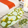 thumbnail image 1 of Fiudx Ofertas Flash Del Día Alfombra De Musgo, Alfombras Florales, Alfombra De Baño Con Flores Y Plantas, Bonita Alfombra Para Ducha De Baño De Felpa Con Hojas De Bosque Verde, Alfombra De Microfibra, 1 of 7