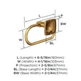 thumbnail image 6 of Amerock Stature Champagne Bronze Single Post Toilet Paper Holder, 6 of 8