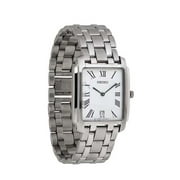 Men's Stainless Steel Rectangular Watch