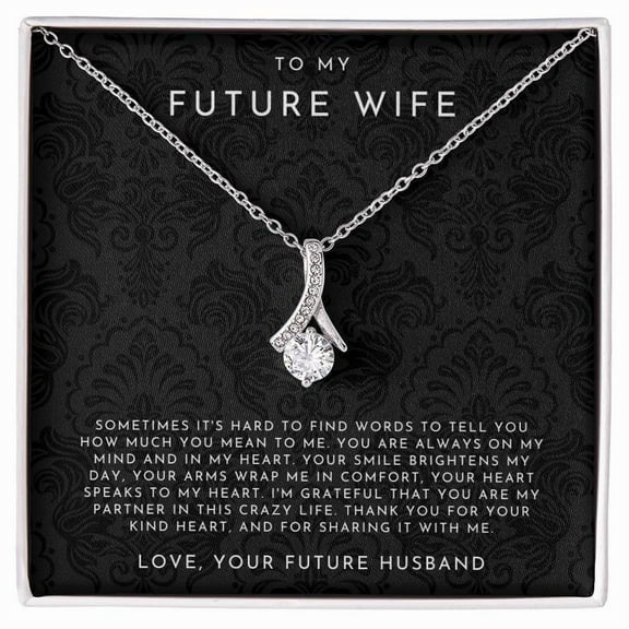 To My Future Wife Necklace | Alluring Beauty Necklace Standard Box