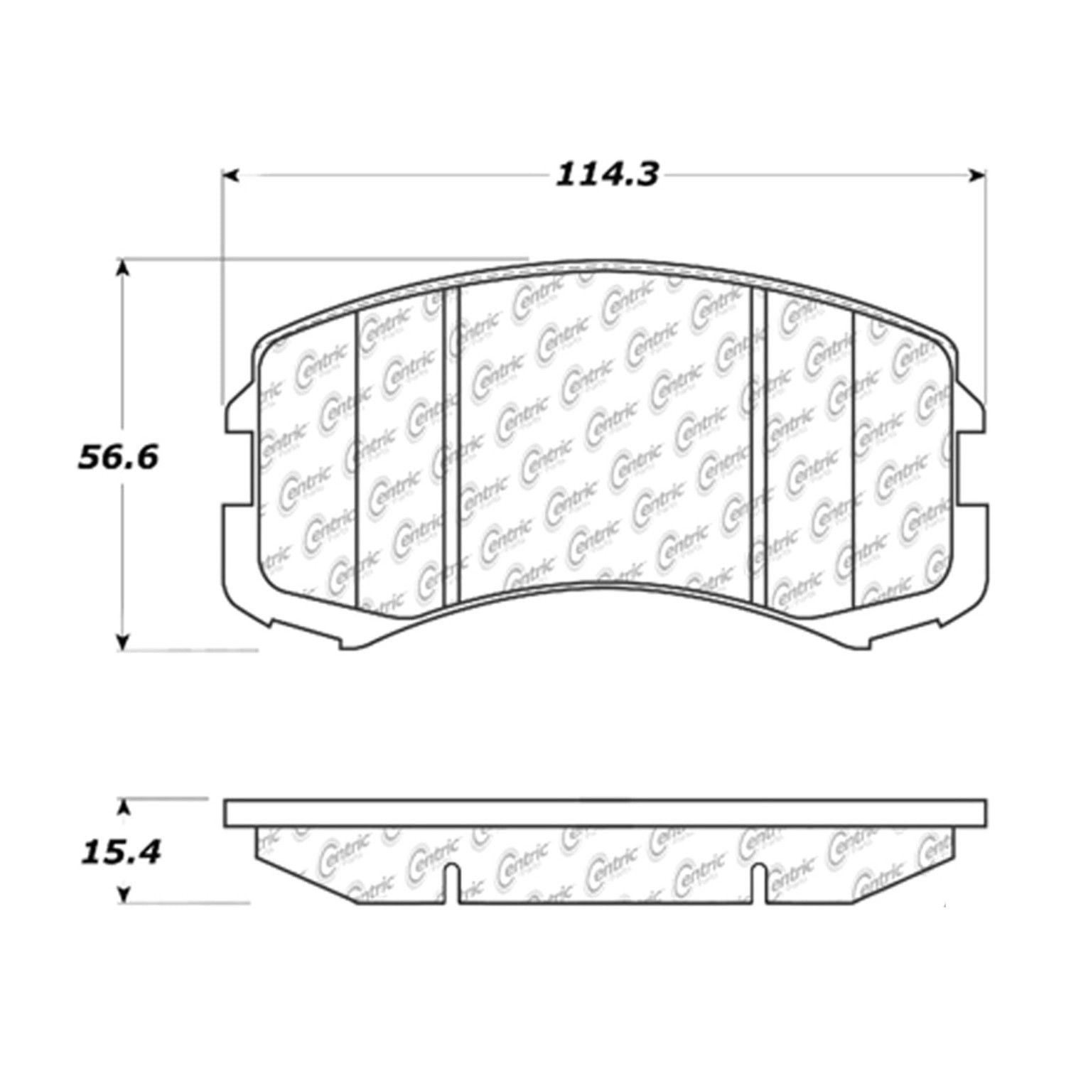 Centric Parts - Ceramic Pads