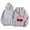 Grey, variant on Kids Cherry Print Pullover Hoodie - Cute Bow Graphic Sweatshirt for Toddlers and Children, Ages 1-13 Years