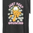 thumbnail image 3 of Garfield - Garfield Flowers Keep Growing - Ladies Short Sleeve Graphic T-Shirt, 3 of 5
