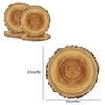thumbnail image 3 of SLYNSHome 16 Pieces Food Plates Party Supplies,Camping Wood Grain Slice Paper Plates Disposable Dinnerware for Forest Themed Party Decorations - 9 inch, 3 of 6