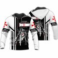thumbnail image 3 of Sudadera con capucha de los Caballeros Templarios para hombre, con estampado 3D, de gran tamaño, estilo Harajuku, chaqueta holgada, jersey informal, ropa de calle con capucha, 3 of 5