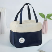 SCNOR Lunch Bag for Women and Men,Insulated Lunch Tote,Large Capacity Bento Bags,Oxford cloth,Blue