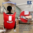 thumbnail image 7 of EZ Assistive Patient Lift Divided Leg Sling with Lower Back 500lb Weight Capacity Red 1 Count S, 7 of 7