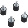 thumbnail image 4 of 4 piezas Aisladores de vibración macho de goma macho Aislamiento 15 mm x 15 mm, 4 of 5