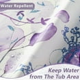 Purple Eucalyptus Shower Curtain for Bathroom, Waterproof Enhanced