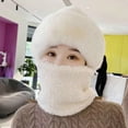 thumbnail image 4 of CoCopeaunts Womens Knit Beanie Hat Scarf Fleece Lined Peruvian Circle Scarf Warm Knit Hat Pom Skull Cap, 4 of 4