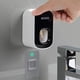 thumbnail image 1 of Dispensador de pasta de dientes automático de doble exprimidor de pared montado en el baño ecoco negro, dispensador de pasta de dientes automático de doble exprimidor de pared montado en la uña del ba, 1 of 6
