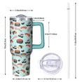 thumbnail image 3 of Sushi Enthusiast Gift for Sushi Style - 40oz Double Insulated Tumbler, Sushin Coffee Cup With Handle & Spill Proof Lid, 3 of 5