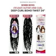 thumbnail image 3 of Ebo Bobbi Boss Infusion Human Hair Curl Crochet Braid Deep Curl Boho Twist 24" ( 1B Off Black ) 3 Pack, 3 of 7