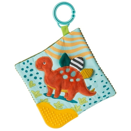 UPC: 0719771443113 | Mary Meyer Pebblesaurus Crinkle Teether Toy with 6 x 6-Inches Dinosaur