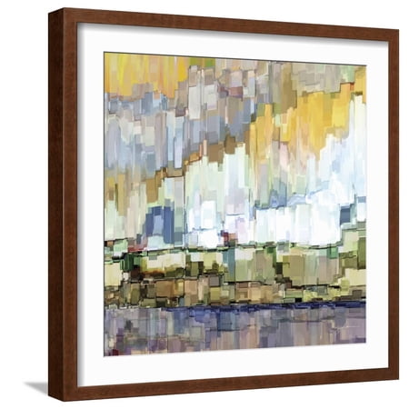 Art.com Glacier Bay I Art Print by James Burghardt, Brown Frame Wall Art, 21" x 21"