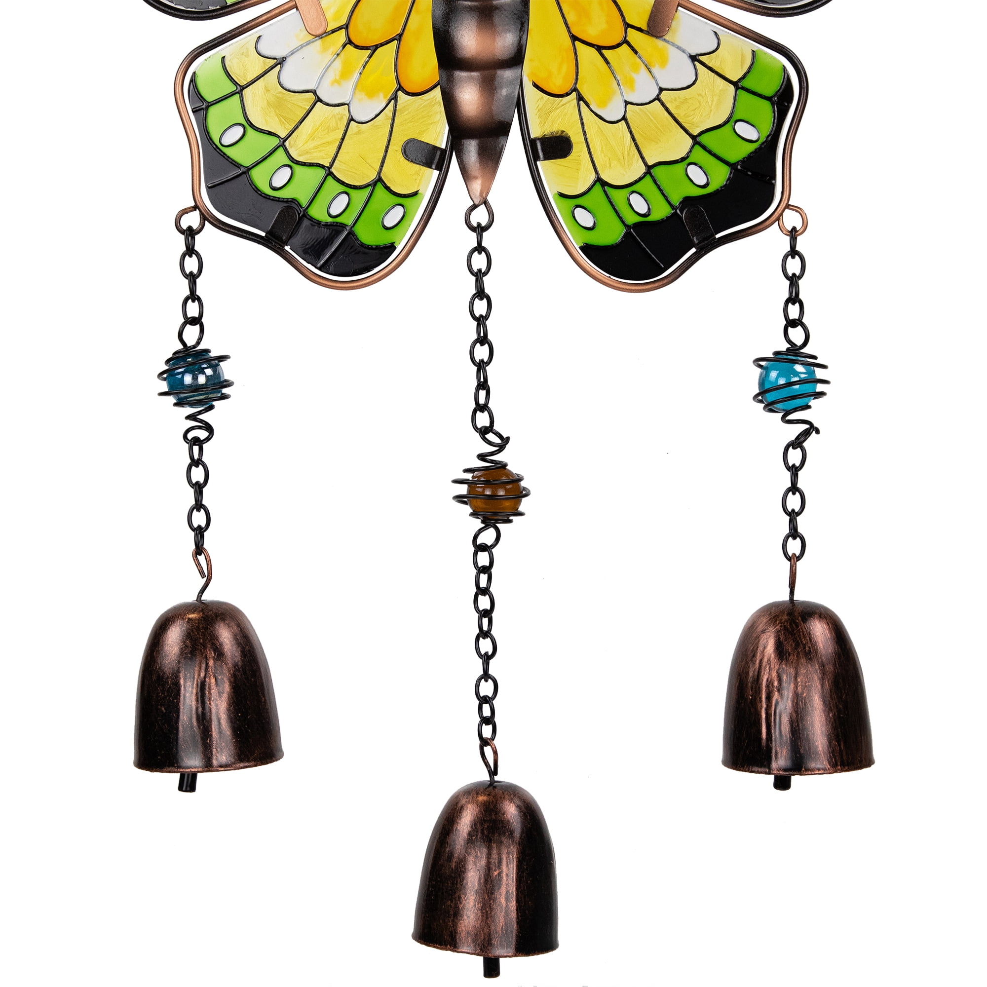 Northlight Metal Butterfly Outdoor Garden Suncatcher Windchimes - 21" - Set of 3