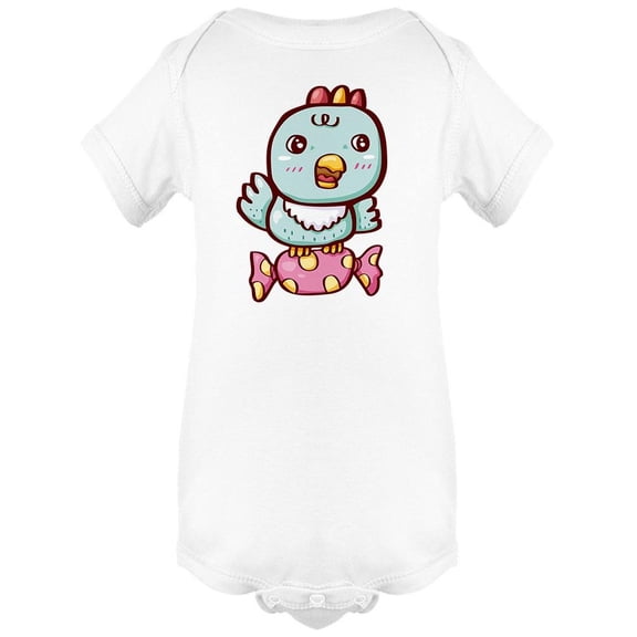 Cute Bird On A Candy Bodysuit Infant -Image by Shutterstock, 18 Months