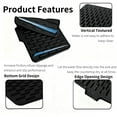 thumbnail image 3 of Silicone Dish Drying Mat for Kitchen Counter with Built-in Drain, Easy Clean Pad for Countertop Protection, Non-Slip Drain Pad , Multiple Use (Black, 16" x 13"), 3 of 7