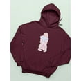 thumbnail image 3 of Manga Girl Daydream Pillow Hoodie Women - Women Hoodie, Large, 3 of 4