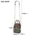 thumbnail image 2 of FORMRS Crossbody Bag for Women Quilted Travel Shoulder Cell Phone Purse with Chain Strap Handbag, Green Block Pattern, 2 of 7