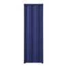 Industrial Style Metal Wardrobe with Recessed Door Front, Blue