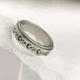 thumbnail image 2 of K-KED Women Men Stainless Steel Silver/Black Rings Wedding Band Delicate Jewelry Gift Size 6-12-#4-12, 2 of 6