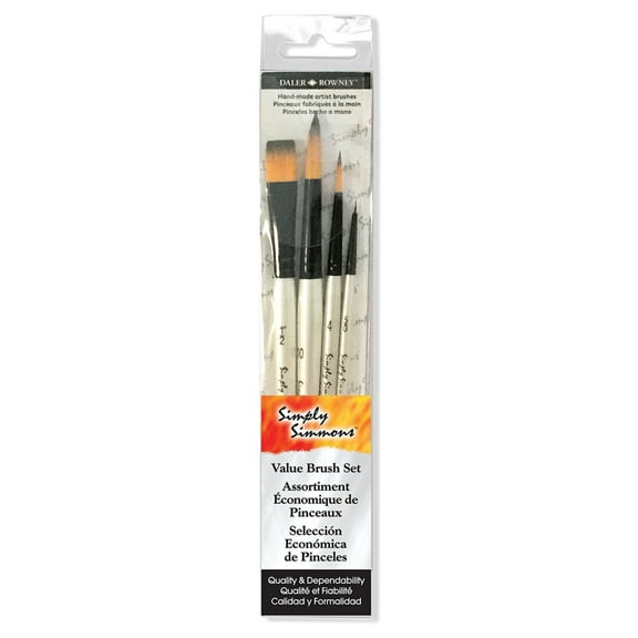 Robert Simmons Simply Simmons Brush Set, Watercolor Synthetic