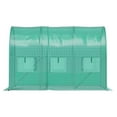 thumbnail image 7 of Walk-in Greenhouse 9.8x6.6x6.6ft, Portable Plant Hot House with Steel Hoops, Zippered Door & 6 Roll-up Windows, Green, 7 of 7