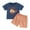 Blue, variant on Boys Clothes Baby Toddler Shorts CLothes Set Kids Spring Summer Plaid Prints Sleeveless Training 3 6 12 18 24 Months 3T T-Shirt with Solid 2Pcs Outfit Tops And 2 Piece