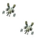 thumbnail image 2 of Cateissary 12 Pieces Wedding Car Decorations Kit Silk Ribbon Bows Set Flower Type1 NO1, 2 of 6