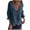 Blue, variant on Summer Linen Blazer for Women 3/4 Stretchy Ruched Sleeve Fully Lined Lightweight Breathable Casual Work Jacket