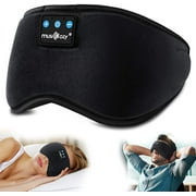 Sleep Headphones Breathable Bluetooth 5.2 Headband Sleeping Headphones, Wireless Eye Mask Sleep Earbuds for Side